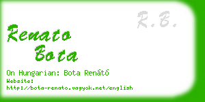 renato bota business card